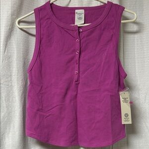 No Boundaries Button Tank Top